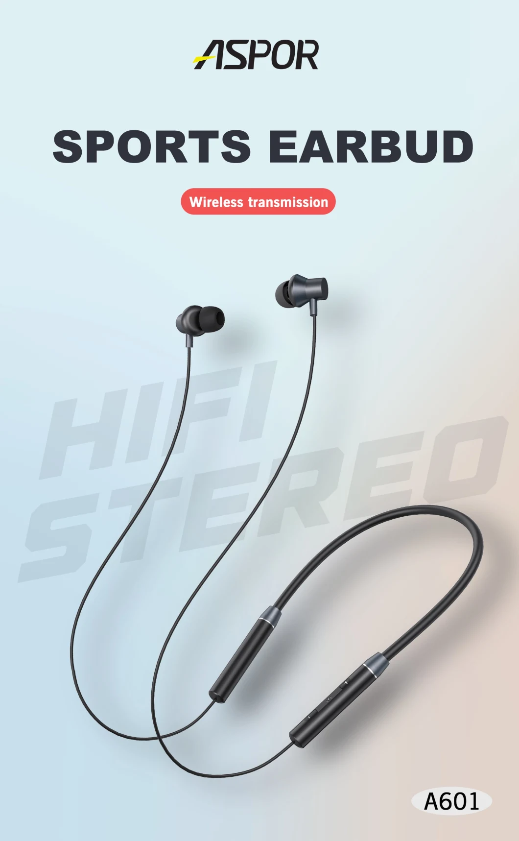 Top Sale Sport Wireless Stereo Earphone Neckband in Ear Wireless Headphone for Phone