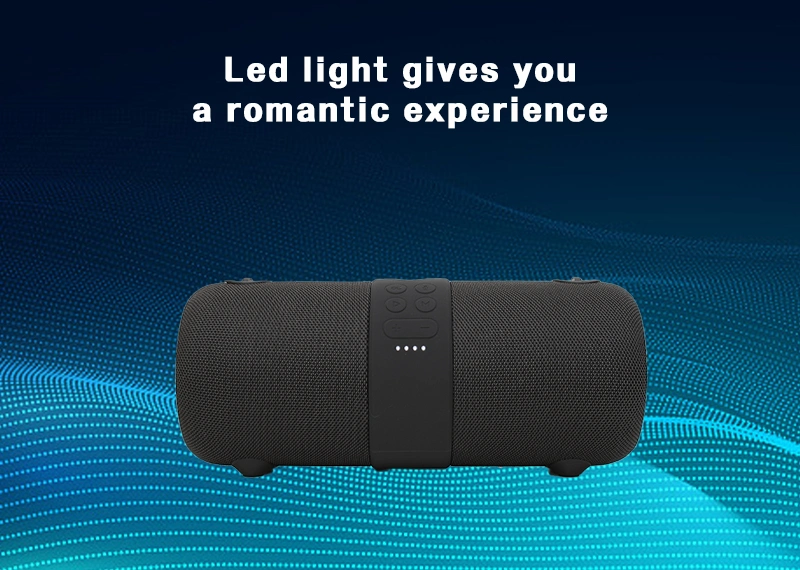 High Quality Comfortable Bass LED Waterproof Bluetooth Speaker for Music