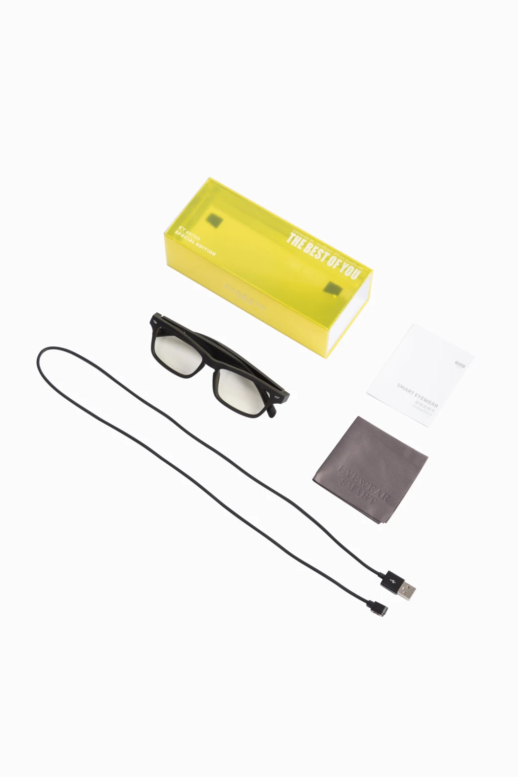 Ky Smart Glasses Bluetooth Call Music Game Audio Glasses Custom Myopia Glasses Read Glasses