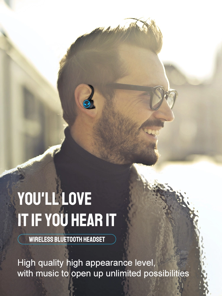 Tws Sports Headset Wireless Ear Hook Stereo Waterproof Bluetooth Earphone