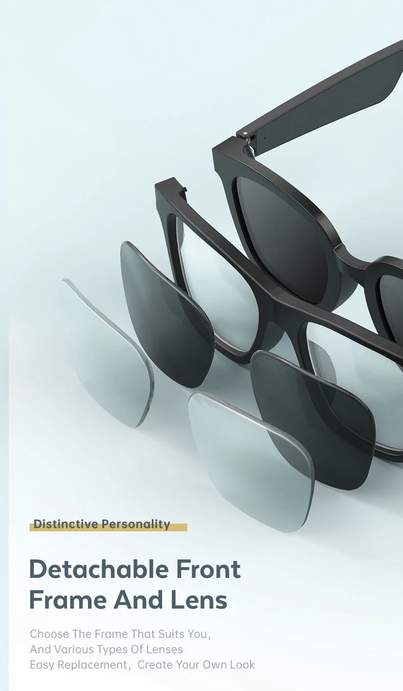 New Modern Inteligente Eye Wear Oral Sunglasses Spectacles Wireless Bluetooth 5.1 Music Audio Smart Glasses with Speaker Sound