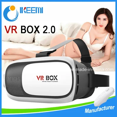 공장 헤드 장착형 3D VR 박스, 2세대 가상 현실 VR 안경 및 블루투스 리모컨